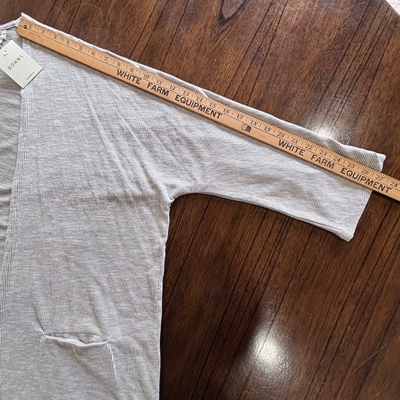 NWT Donni drape front sandwash cardigan neutral colours one size - Picture 14 of 15